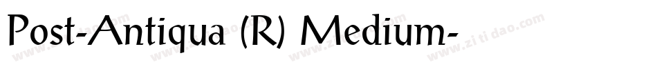 Post-Antiqua (R) Medium字体转换
